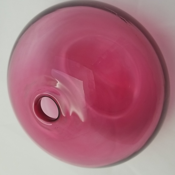 Pilgrim Glass Cranberry Squat Vase - Picture 11 of 14